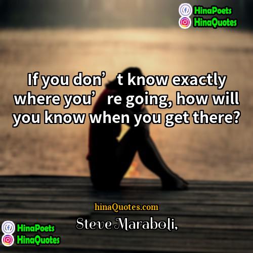 Steve Maraboli Quotes | If you don’t know exactly where you’re